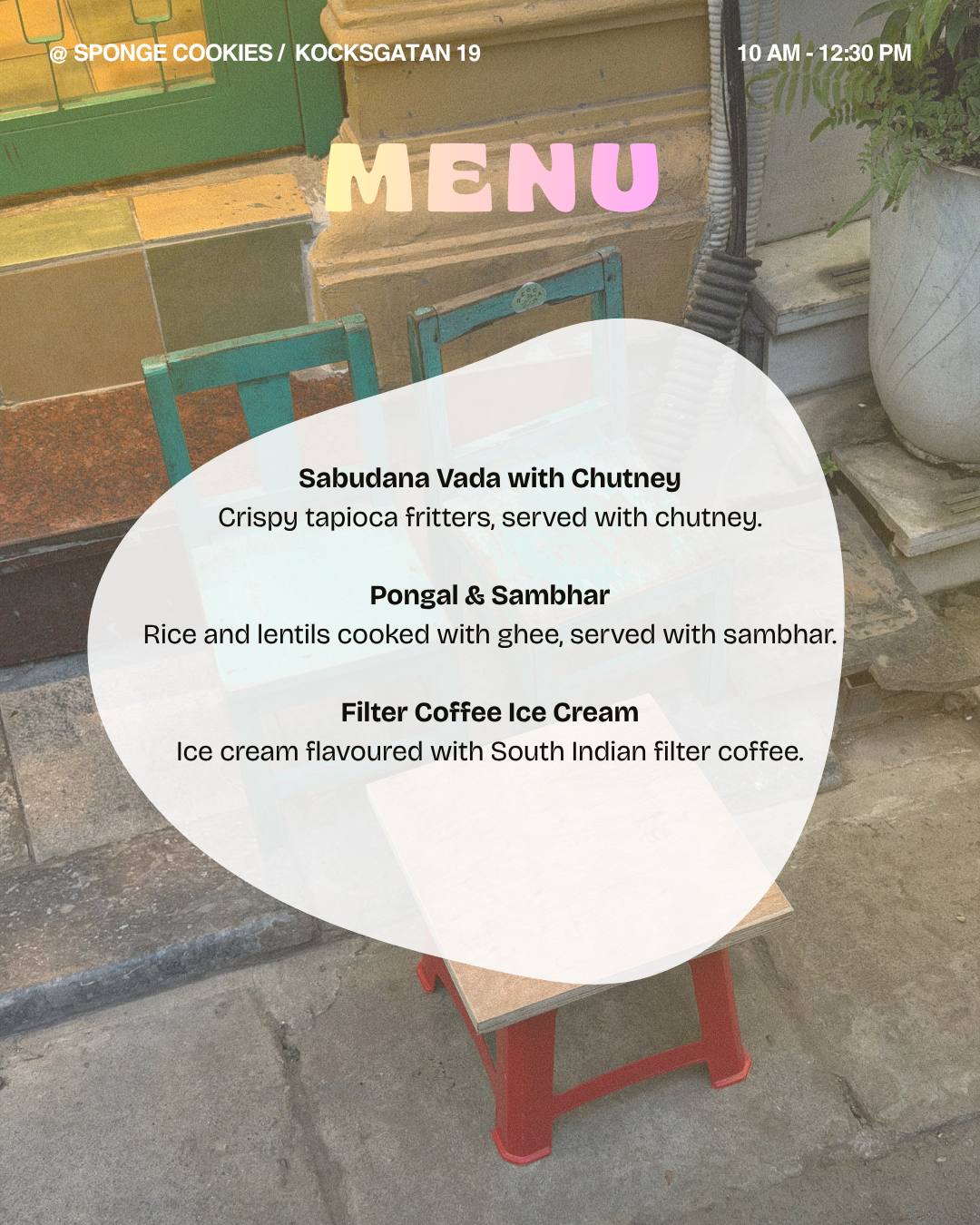 Breakfast Club: Tiny Chairs X Mithai Creamery X Spongecookies