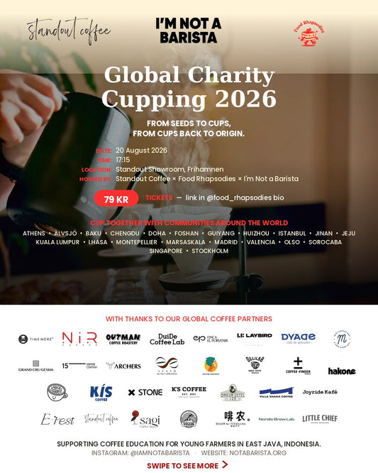 Global Charity Cupping 2026: Standout Coffee x I'm Not A Barista x Food Rhapsodies